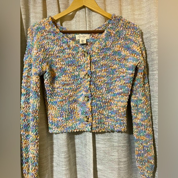 Jessica Simpson Rainbow Knit Cardigan - Picture 2 of 6